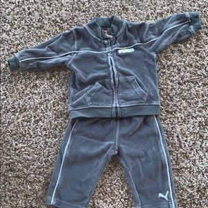 Baby boys puma velour outfit